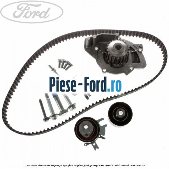1 Set curea distributie cu pompa apa Ford original Ford Galaxy 2007-2014 2.0 TDCi 140 cai #4D90F097FE